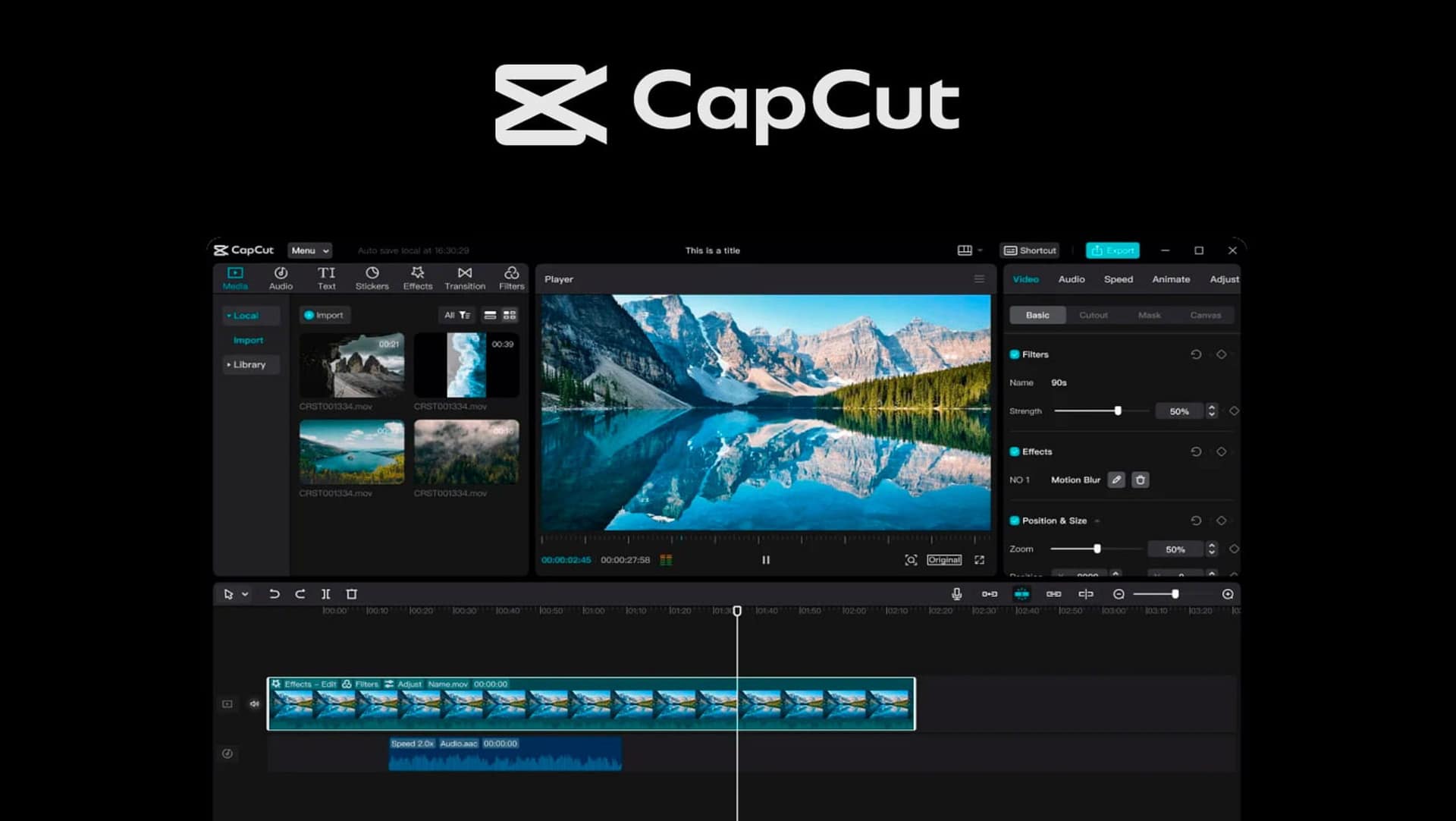 Aplikasi Edit Video Capcut